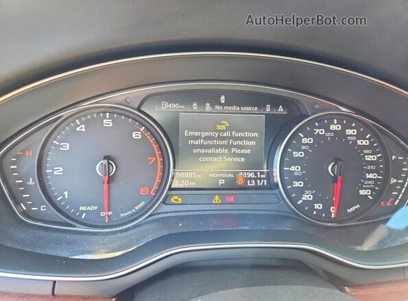 WAUANCF52LA007960 2020 AUDI A5 White Вид щитка приладів