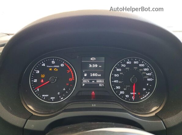 WAUAUGFF2H1033808 2017 AUDI OTHER Белый Вид щитка приборов