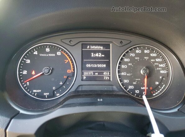 WAUAUGFF3J1045147 2018 AUDI A3 Black Vista del cuadro de instrumentos