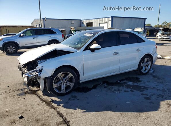 WAUAUGFF8J1068536 2018 AUDI A3 Белый Передняя левая четверть