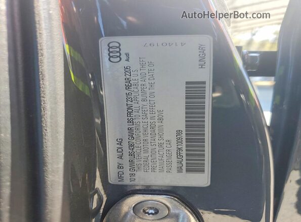 WAUAUGFF9K1009769 2019 AUDI A3 Серый Вид подкапотного пространства