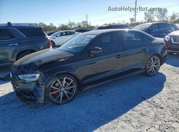 WAUB1GFF4J1032839 2018 AUDI S3 Черный Передняя левая четверть