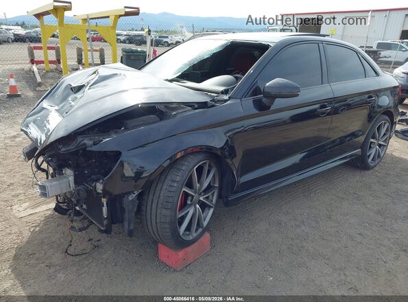 WAUB1GFF7J1060134 2018 AUDI S3 Черный Передняя левая четверть