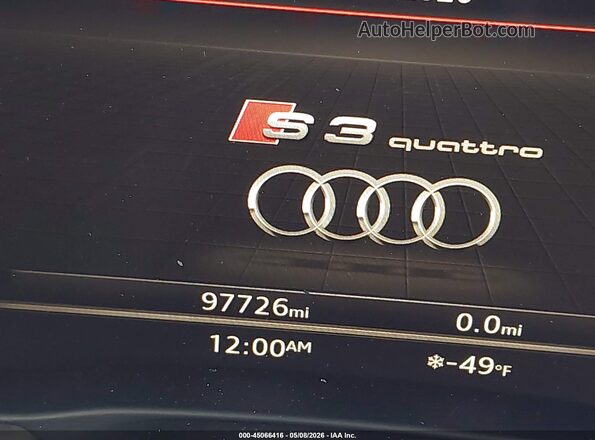 WAUB1GFF7J1060134 2018 AUDI S3 Черный 