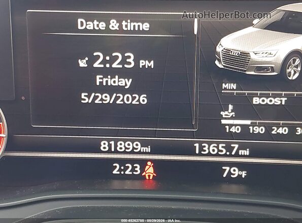 WAUB4AF40JA128602 2018 AUDI S4 Gray 