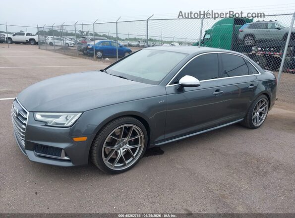 WAUB4AF40JA128602 2018 AUDI S4 Gray Передня ліва чверть