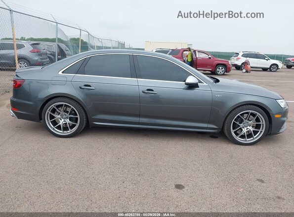 WAUB4AF40JA128602 2018 AUDI S4 Gray Вид задньої частини салону