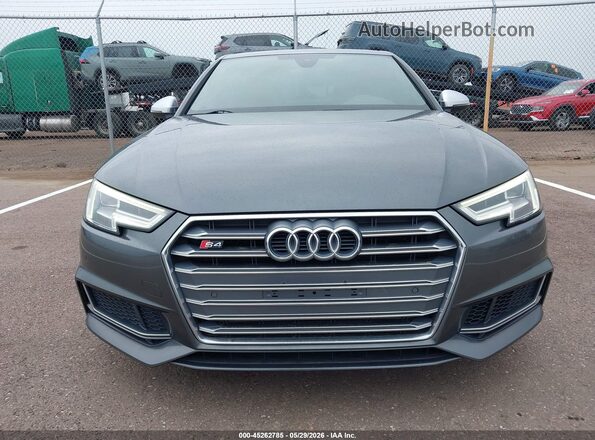 WAUB4AF40JA128602 2018 AUDI S4 Gray Вид спереду