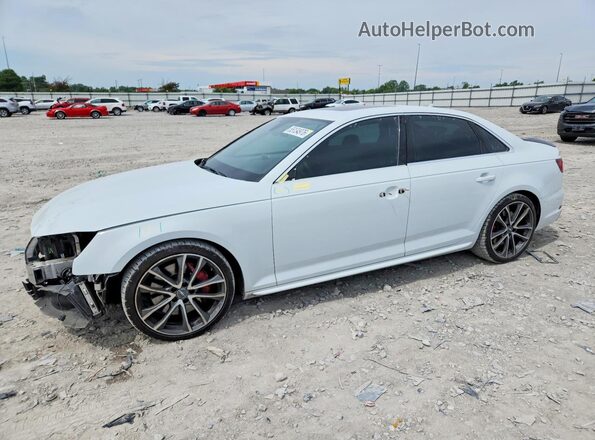 WAUB4AF45JA234639 2018 AUDI S4 Белый Передняя левая четверть