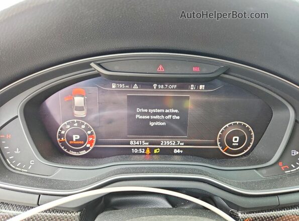 WAUB4AF45JA234639 2018 AUDI S4 Белый Вид щитка приборов