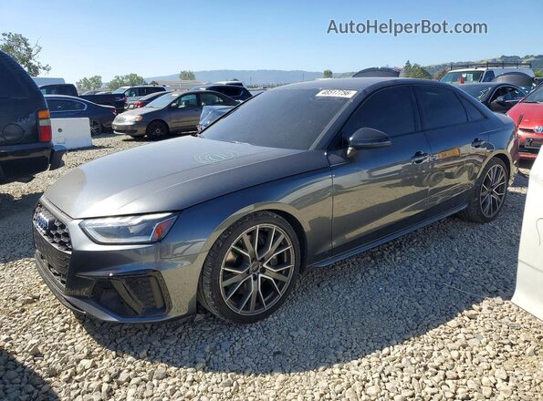 WAUB4AF45LA061448 2020 AUDI S4 Gray Առջևի ձախ երեք քառորդ տեսարան