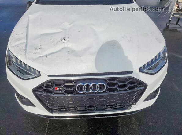 WAUB4AF45MA006953 2021 AUDI S4 White Widok wnętrza z tyłu
