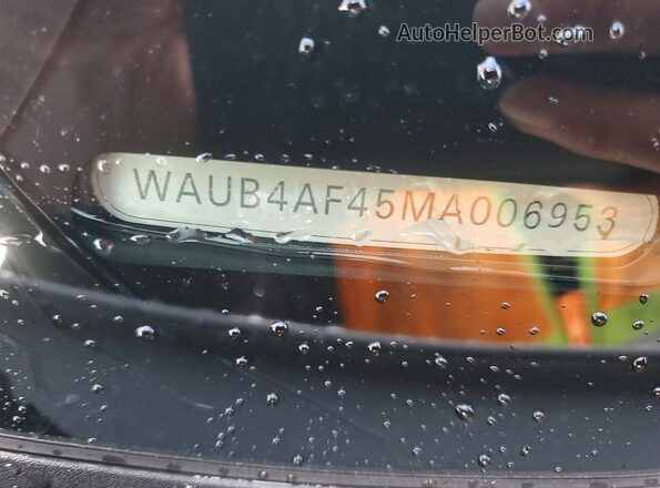 WAUB4AF45MA006953 2021 AUDI S4 White Widok komory silnika