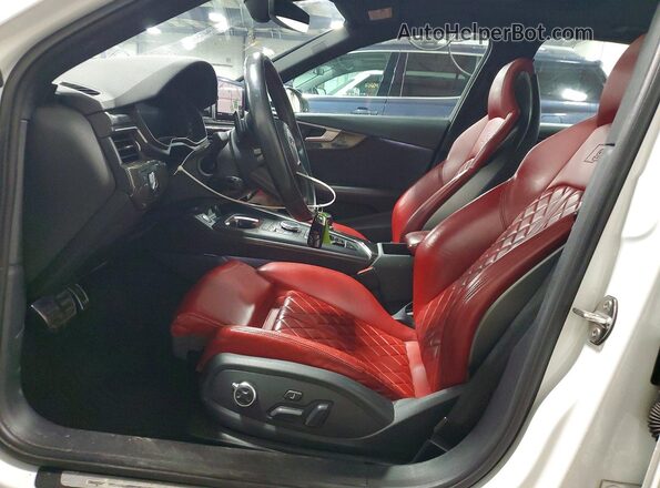 WAUB4AF46JA158459 2018 AUDI S4 White წინა სალონის ხედი
