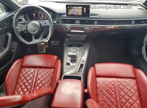 WAUB4AF46KA078595 2019 AUDI S4 White Widok deski rozdzielczej