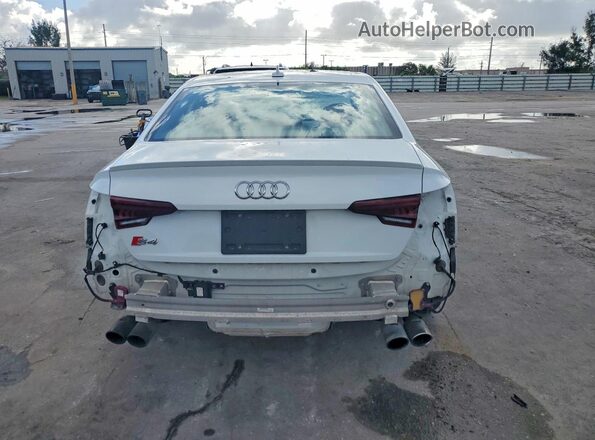 WAUB4AF46KA078595 2019 AUDI S4 White Widok z tyłu