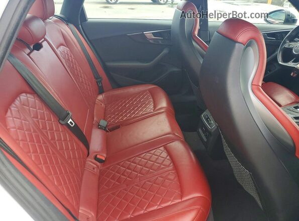 WAUB4AF46KA078595 2019 AUDI S4 White Widok tylnych siedzeń