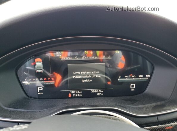 WAUB4AF46PA014161 2023 AUDI S4 Black Вид щитка приладів