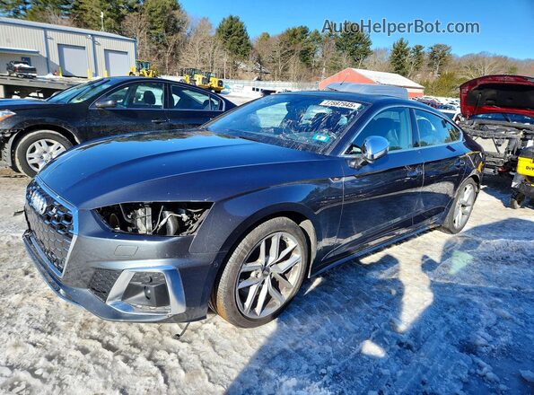 WAUB4CF58LA013642 2020 AUDI S5 Gray Առջևի ձախ երեք քառորդ տեսարան