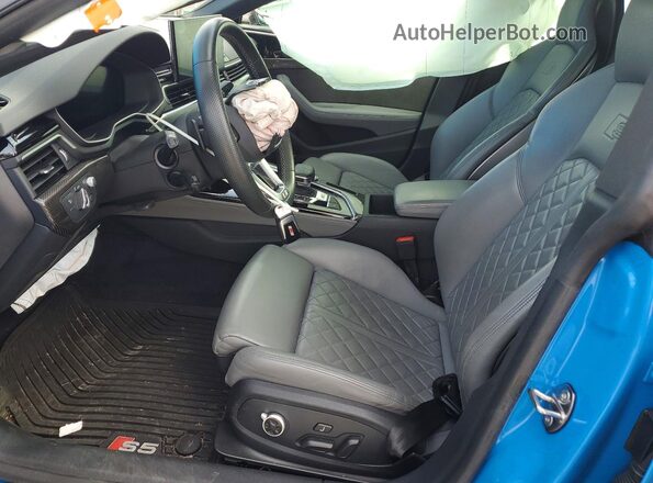 WAUB4DF50MA004621 2021 AUDI S5 Синий Вид салона спереди