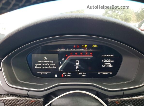 WAUB4DF50MA004621 2021 AUDI S5 Синий Вид щитка приборов
