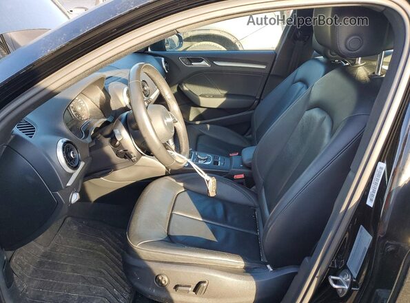 WAUB8GFF1H1047210 2017 AUDI A3 Black Вид салону спереду