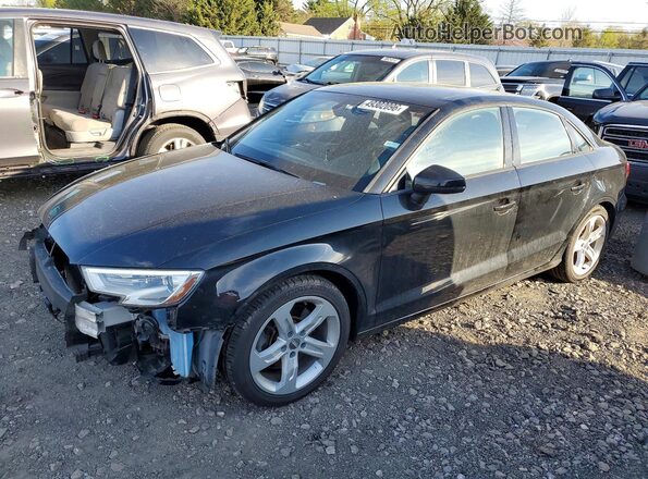 WAUB8GFF1H1047210 2017 AUDI A3 Black Передня ліва чверть
