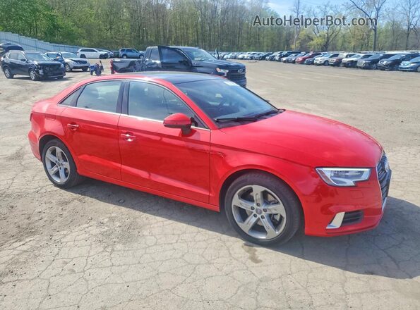 WAUB8GFF1J1038352 2018 AUDI A3 Красный Передняя правая четверть