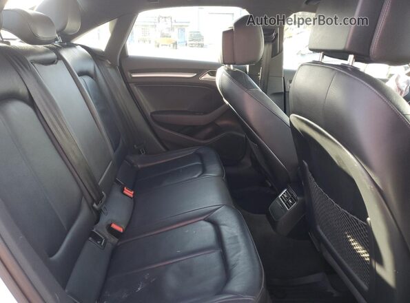 WAUB8GFF2G1108059 2016 AUDI A3 White უკანა სავარძლების ხედი
