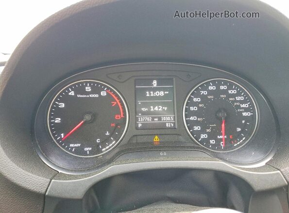 WAUB8GFF3G1111116 2016 AUDI A3 Gray Вид щитка приладів