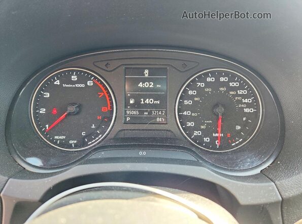 WAUB8GFF9G1084388 2016 AUDI A3 White Vista del cuadro de instrumentos