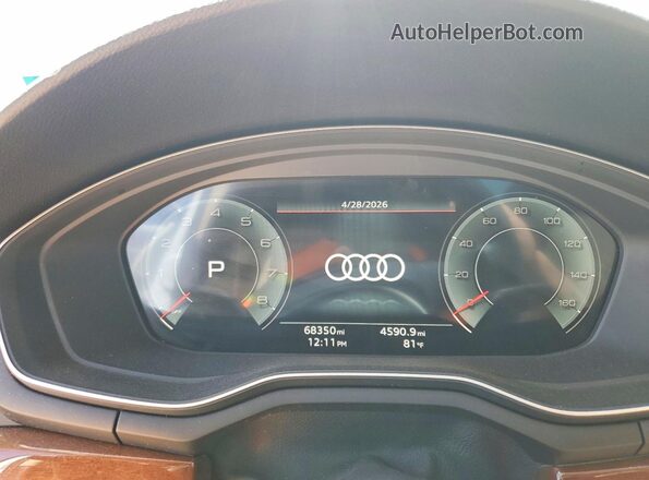 WAUBBAF42MA035817 2021 AUDI A4 White Widok zestawu wskaźników