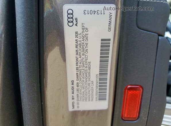 WAUBBAF48NN011225 2022 AUDI A4 Gray Вид підкапотного простору