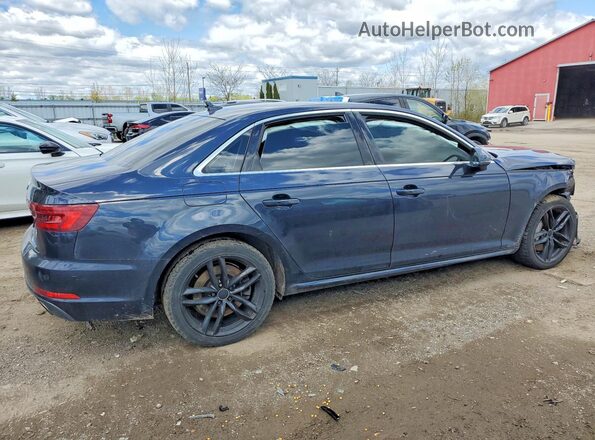 WAUBNAF41JN018745 2018 AUDI A4 Blue Tył prawy