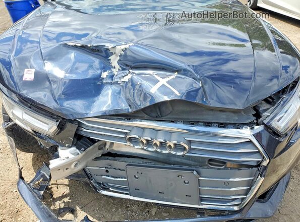 WAUBNAF41JN018745 2018 AUDI A4 Blue Widok wnętrza z tyłu