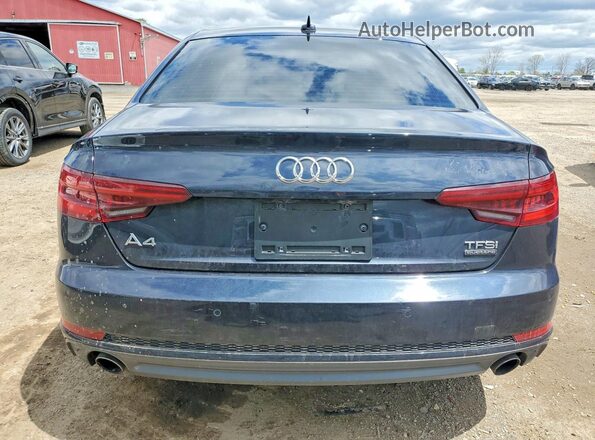 WAUBNAF41JN018745 2018 AUDI A4 Blue Widok z tyłu