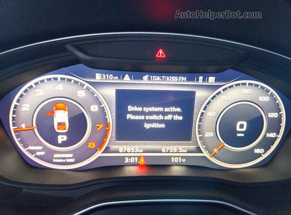 WAUBNCF54JA100416 2018 AUDI A5 Черный Вид щитка приборов