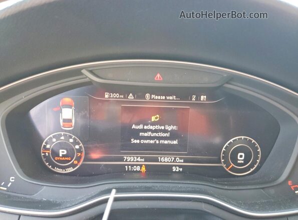 WAUBNCF5XKA006719 2019 AUDI A5 Белый Вид щитка приборов