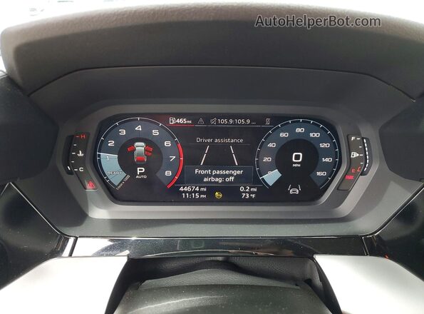 WAUBUDGY6PA041265 2023 AUDI A3 Черный Вид щитка приборов