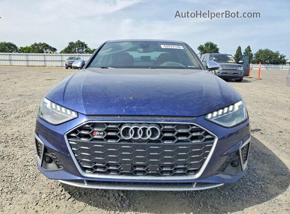 WAUC4AF42NA019844 2022 AUDI S4 Синий Вид спереди