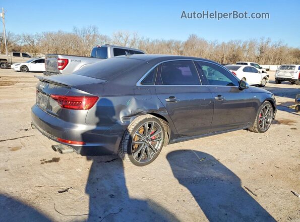 WAUC4AF45JA002756 2018 AUDI S4 Серый Задняя правая четверть