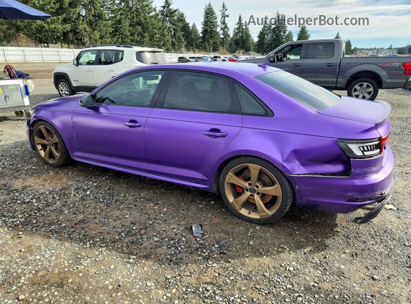 WAUC4AF49KA074139 2019 AUDI S4 Фиолетовый Задняя левая четверть