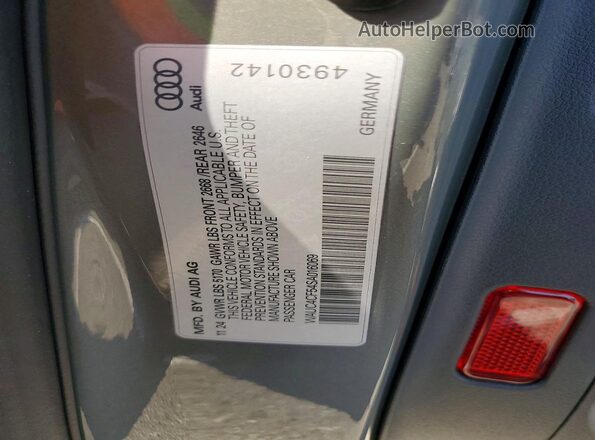 WAUC4CF54SA016069 2025 AUDI S5 Gray Widok naklejki z numerem VIN