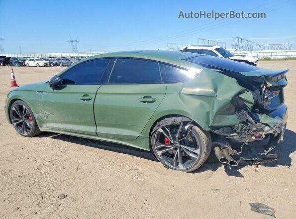 WAUC4CF55MA049066 2021 AUDI S5 Зеленый Задняя левая четверть