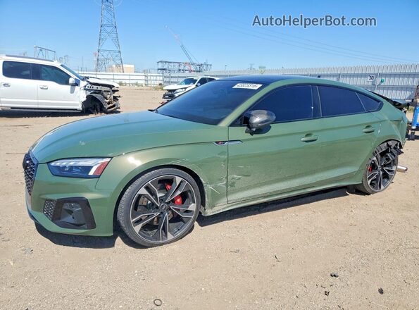 WAUC4CF55MA049066 2021 AUDI S5 Зеленый Передняя левая четверть
