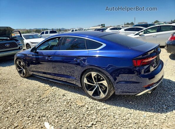 WAUC4CF56KA074572 2019 AUDI S5 Blue უკანა მარცხენა