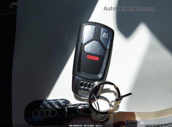 WAUC4CF58NA039746 2022 AUDI S5 Gray Առջևի վահանակի տեսք