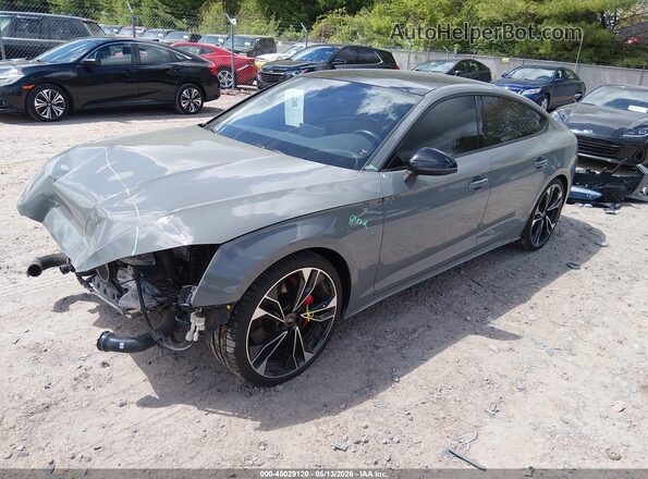 WAUC4CF58NA039746 2022 AUDI S5 Gray Առջևի ձախ երեք քառորդ տեսարան