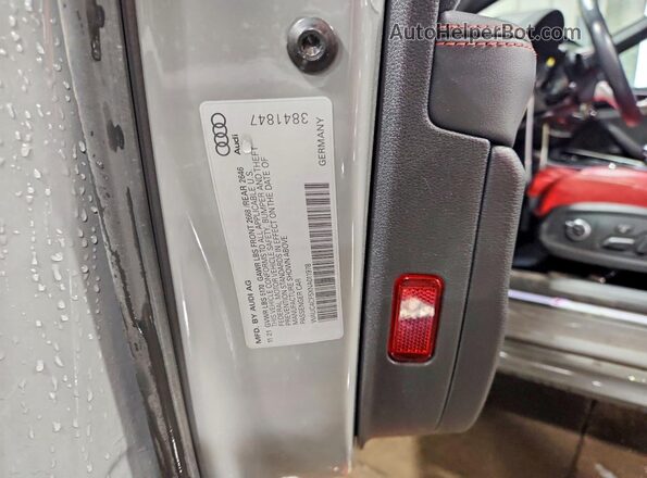 WAUC4CF5XNA011978 2022 AUDI S5 Gray VIN კოდის სტიკერის ხედი