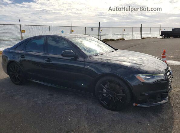 WAUC8AFC2JN062417 2018 AUDI A6 Черный Передняя правая четверть